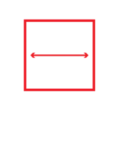 طول القطع pictogram