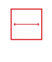 Długość cięcia Długość cięcia pictogram