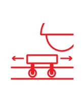 Przesuwny wózek Przesuwny wózek pictogram