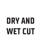 DRY AND WET CUT icon — 